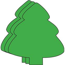 SE-2714 4.5 x 4 in. Small Single Color Magnet, Evergreen Tree - 6 Sheets per Pack