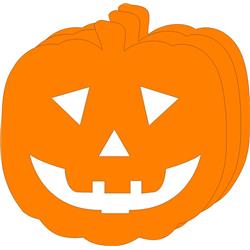 SE-2717 4.5 x 4 in. Small Single Color Magnet, Jack-O-lantern - 6 Sheets per Pack