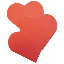 SE-2800 6 x 7 in. Large Single Color Magnet, Heart - 4 Sheets per Pack
