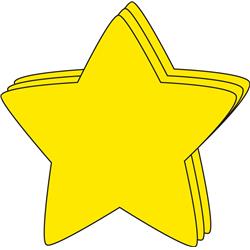 SE-2815 6 x 7 in. Large Single Color Magnet, Star - 4 Sheets per Pack