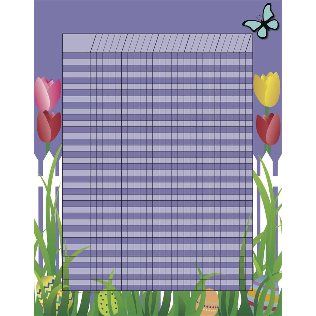 Picture of Creative Shapes Etc SE-3352 22 x 28 in. Vertical Chart Theme&#44; Spring - April