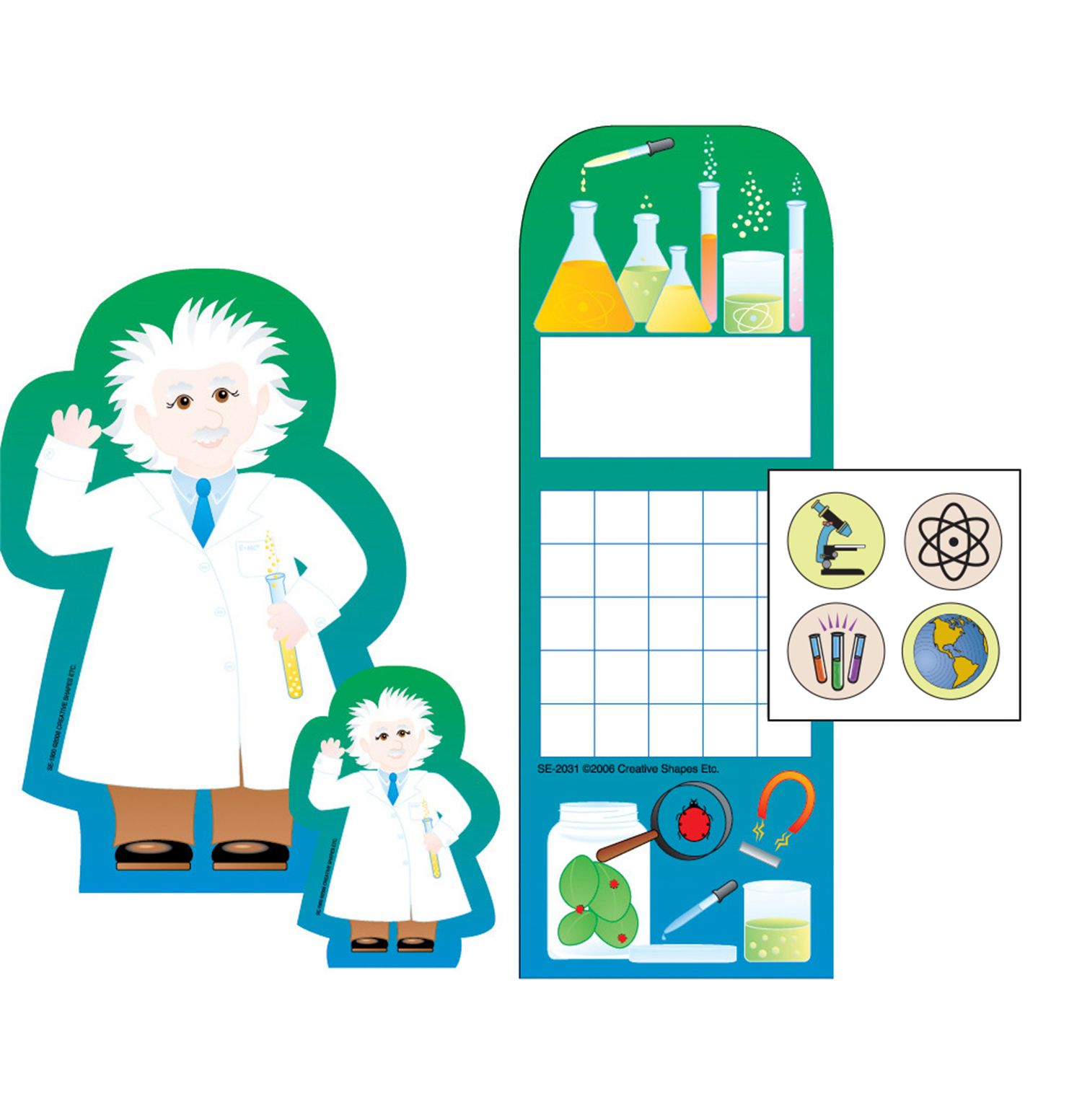 Picture of Creative Shapes Etc SE-4010 9 x 6 in. Incentive Set&#44; Science