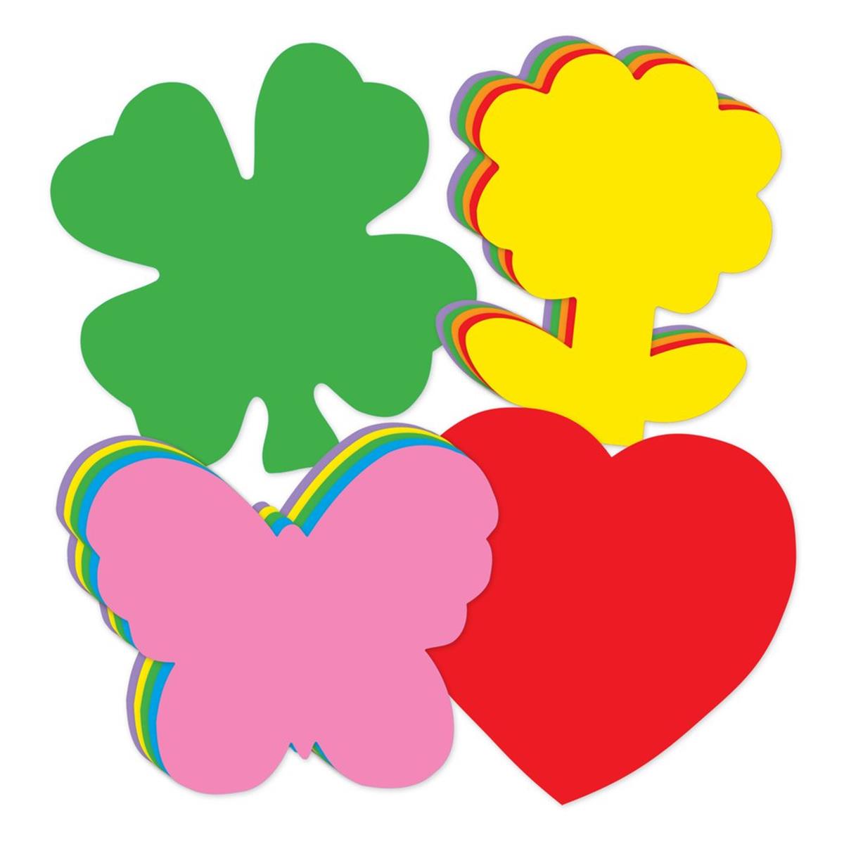 SE-4027 9 x 7 in. Small Cut-Out Grab Bag, Spring - Set of 4