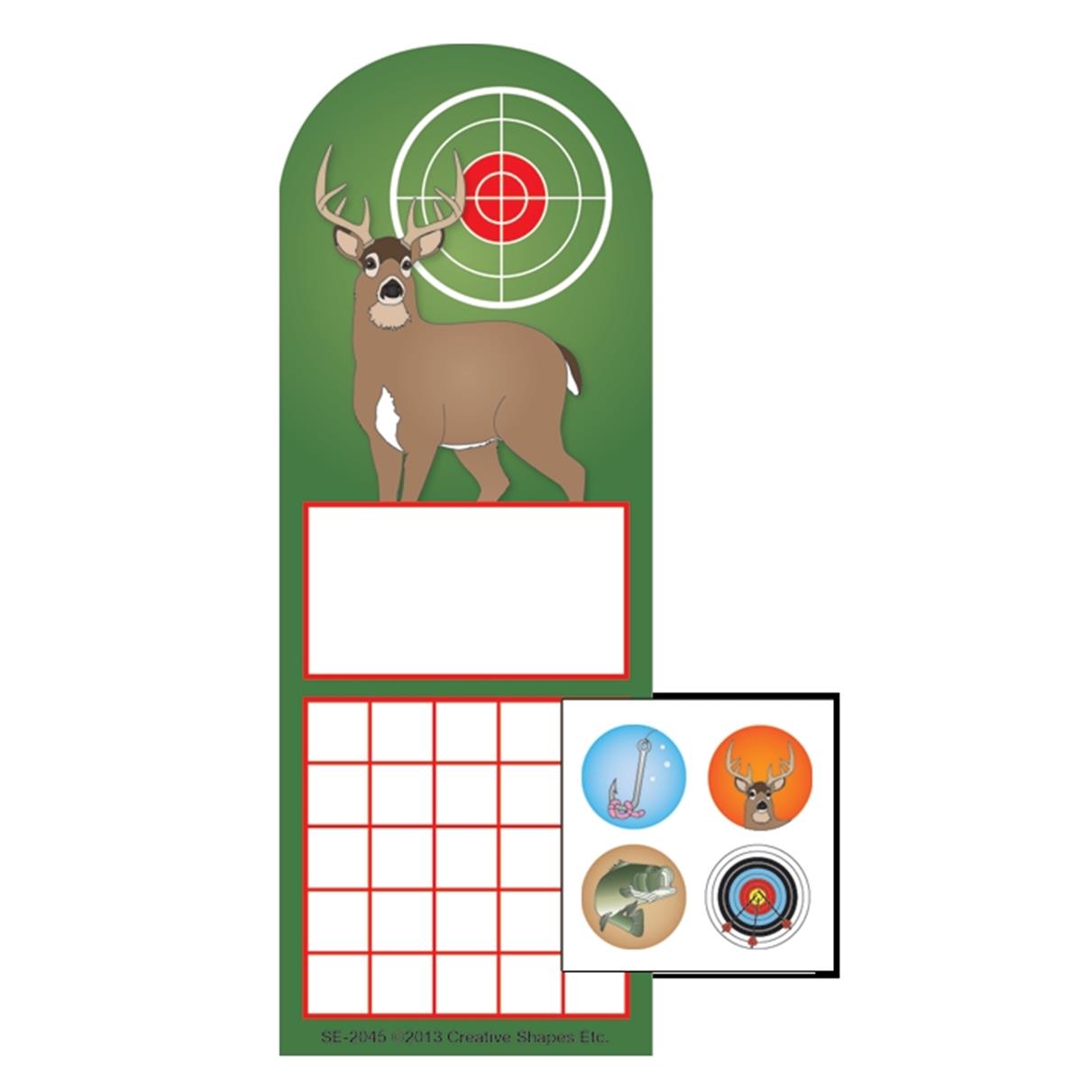 SE-4081 3 x 9 in. Incentive Sticker Set, Deer - 6 Sheets per Pack & 288 Count