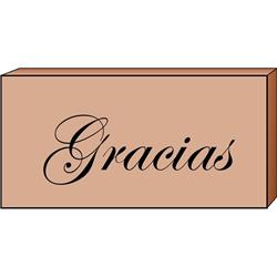 Picture of Creative Shapes Etc SE-5540 1.5 x 2 in. Teachers Stamp&#44; Gracias - Thank You