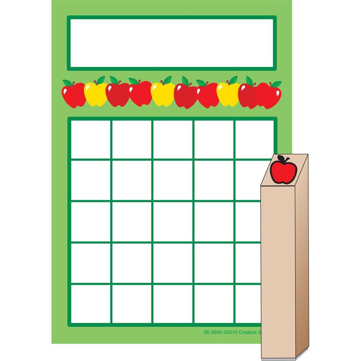 SE-6518 3.5 x 5 in. Progress Pads & Stamp Set, Apple - 35 Sheets per Pack