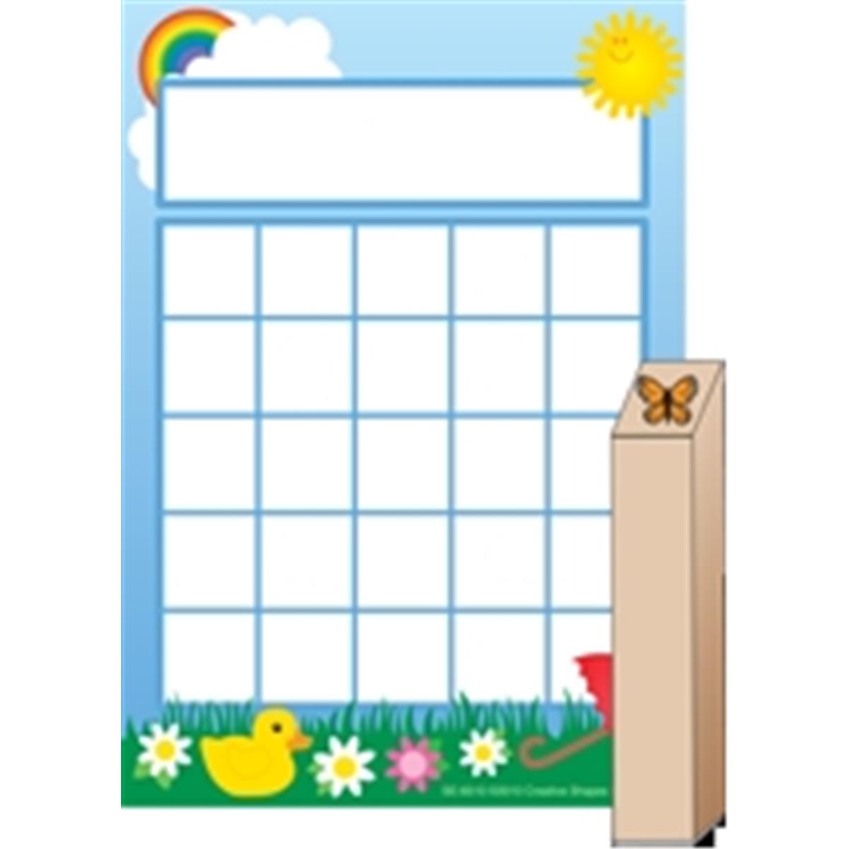 SE-6524 3.5 x 5 in. Progress Pads & Stamp Set, Spring - 35 Sheets per Pack