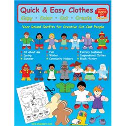 SE-7002 8.5 x 11 in. How-To Book, Individual - Quick & Easy Clothes