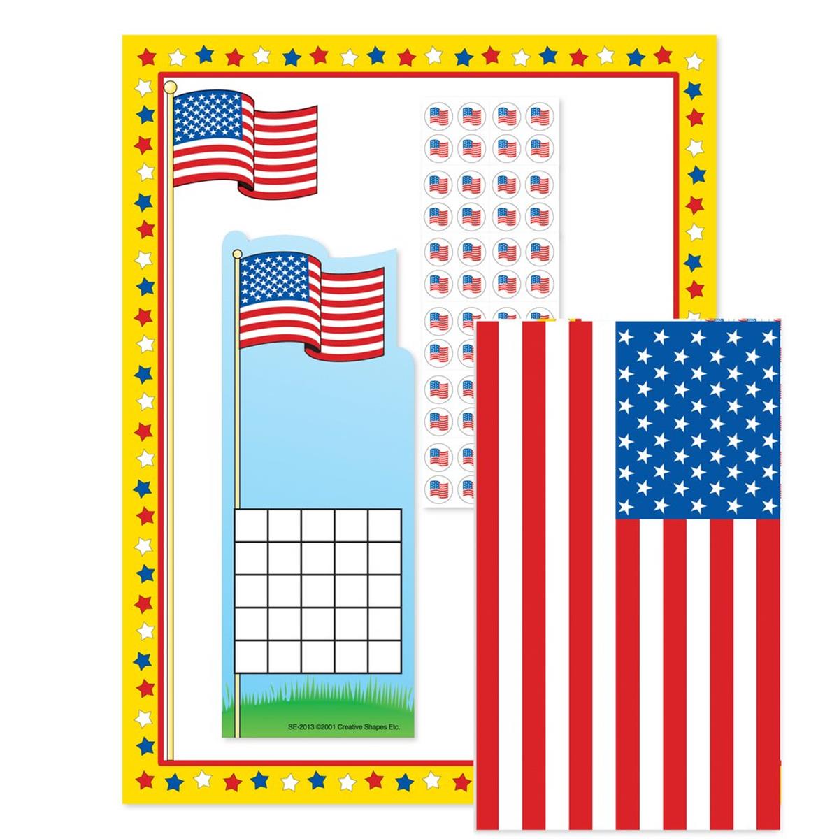 Picture of Creative Shapes Etc SE-7101 11 x 8.5 in. Stationery Set - Flag