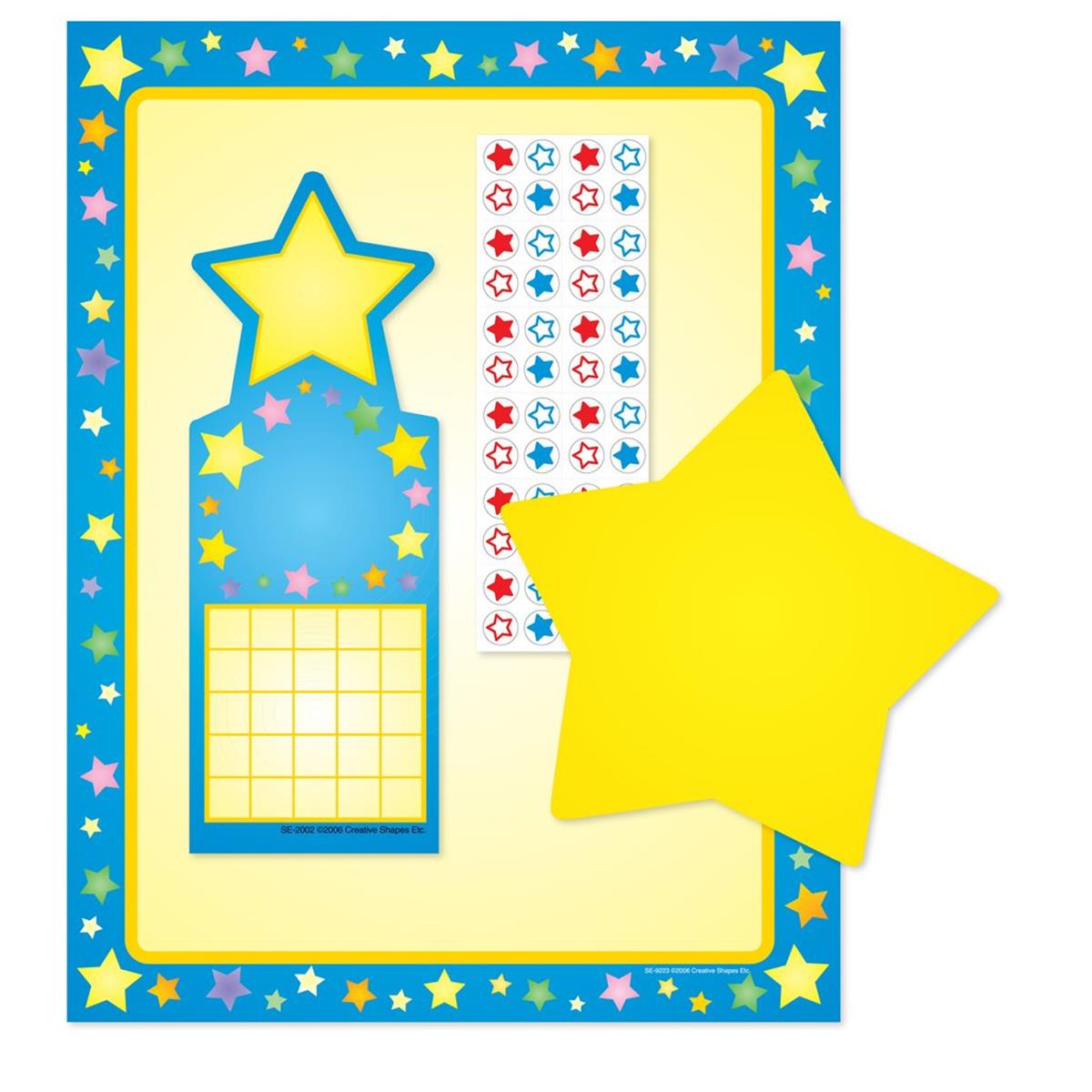 Picture of Creative Shapes Etc SE-7102 11 x 8.5 in. Stationery Set - Multi Stars