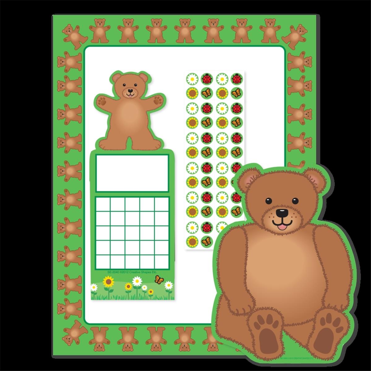 Picture of Creative Shapes Etc SE-7116 11 x 8.5 in. Stationery Set - Teddy Bear