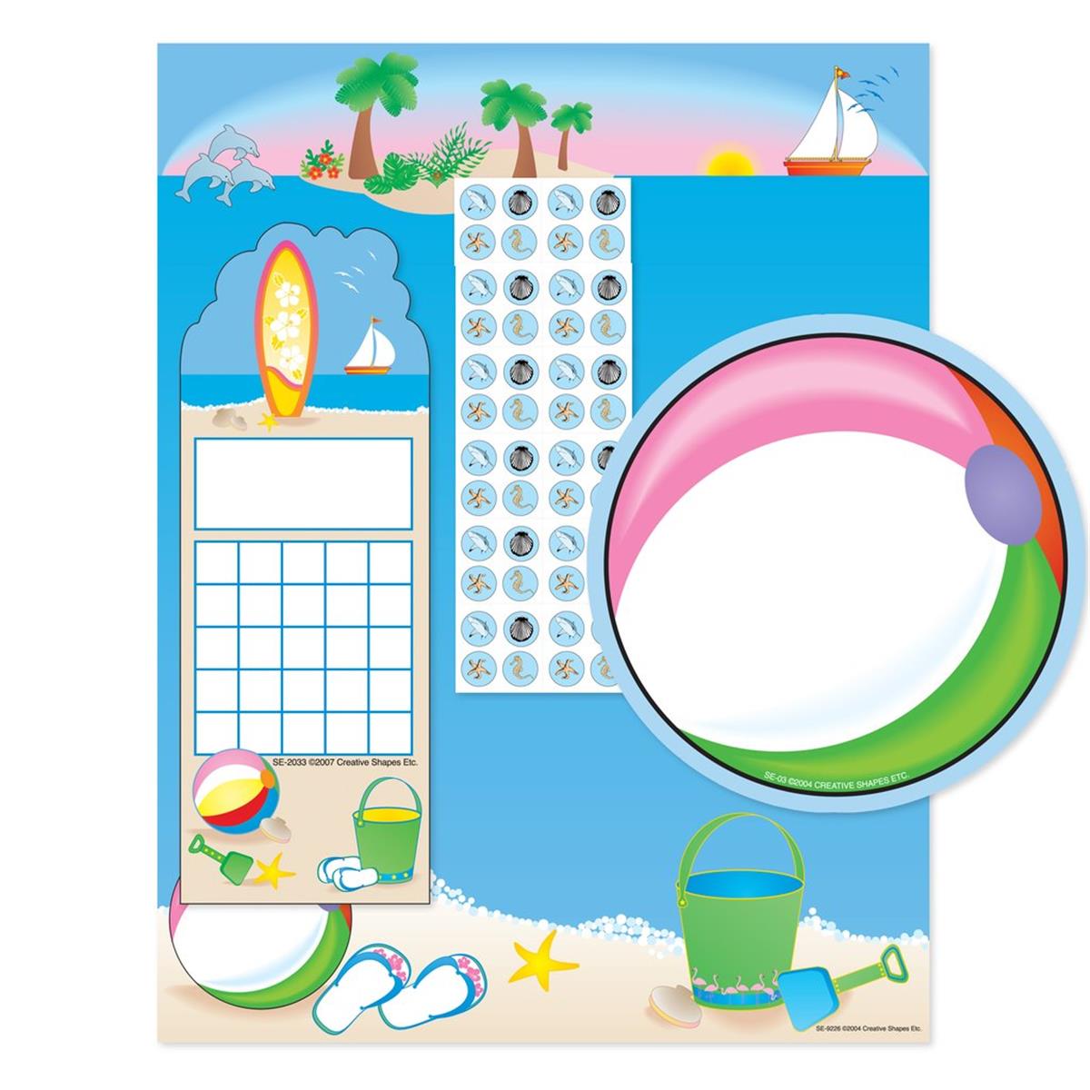 Picture of Creative Shapes Etc SE-7117 11 x 8.5 in. Stationery Set - Beach