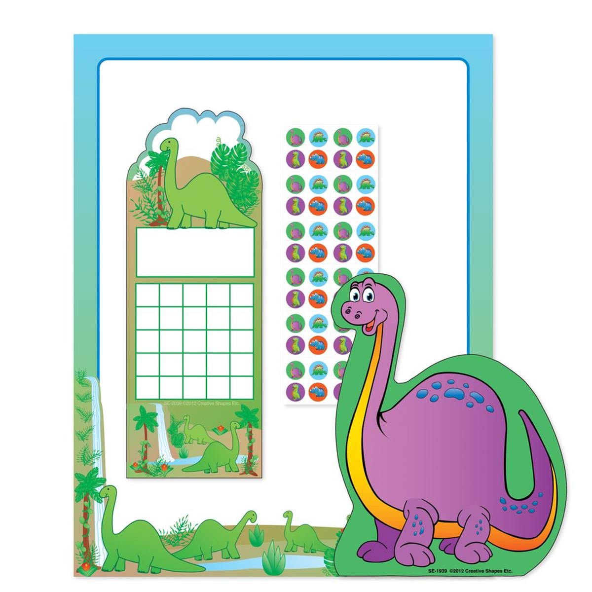 SE-7120 11 x 8.5 in. Stationery Set - Dinosaur