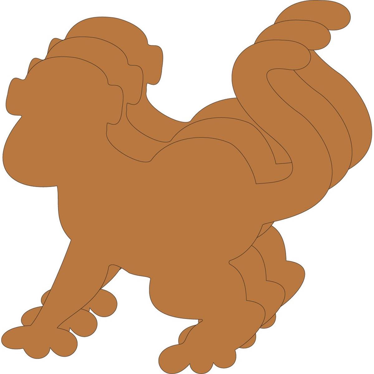 Picture of Creative Shapes Etc SE-7305 5.43 x 7.25 in. Small Single Color Foam Cut-Outs&#44; Monkey - 15 Sheets per Pack