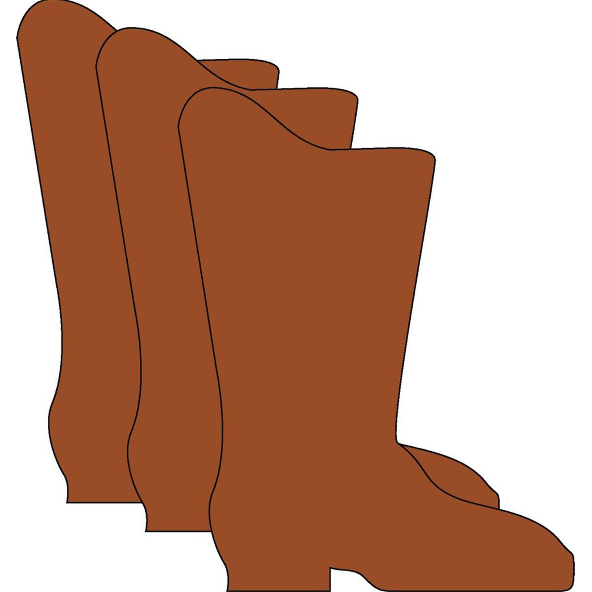 Picture of Creative Shapes Etc SE-7312 5.43 x 7.25 in. Small Single Color Foam Cut-Outs&#44; Boot - 15 Sheets per Pack