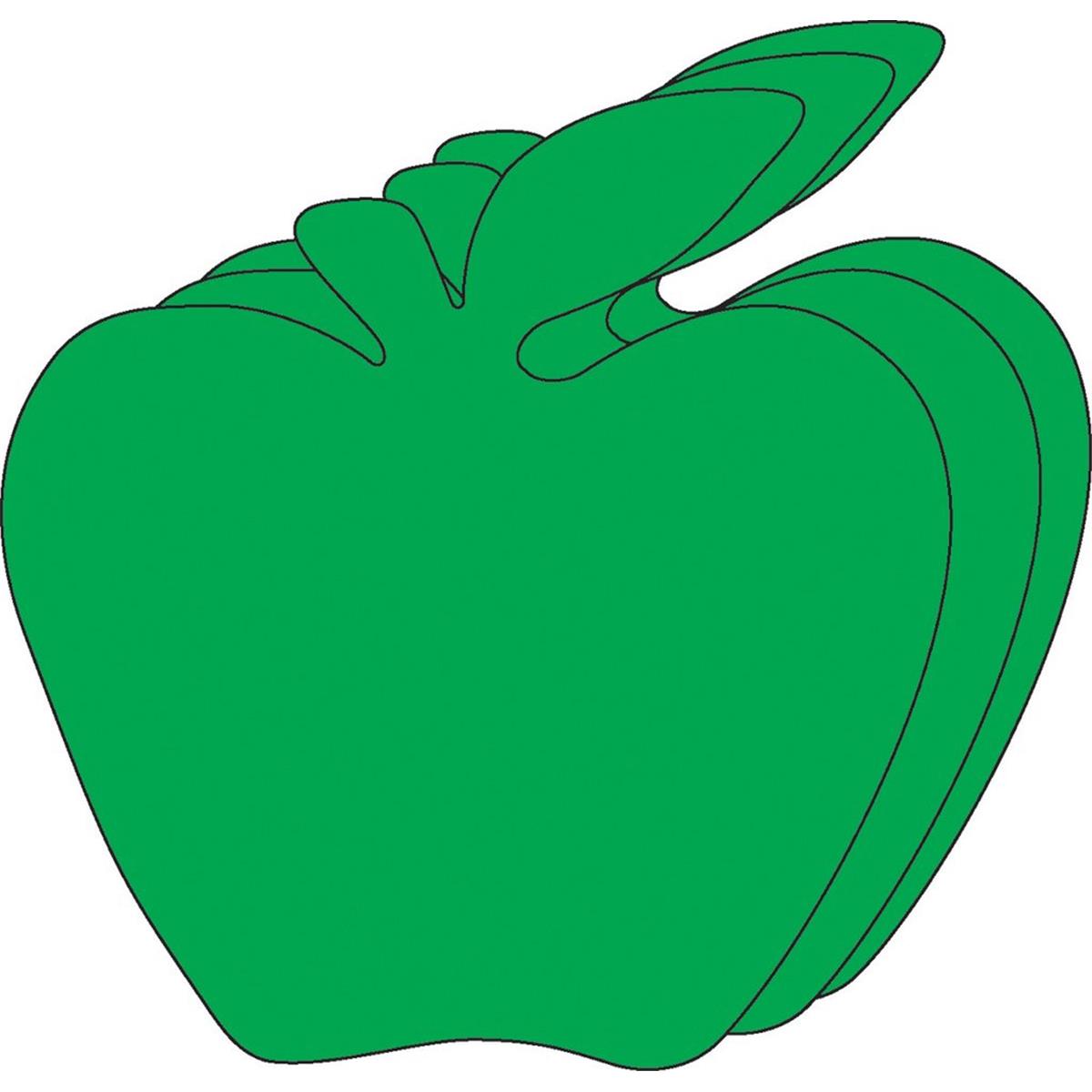 Picture of Creative Shapes Etc SE-7337 5.43 x 7.25 in. Small Single Color Foam Cut-Outs&#44; Green Apple - 15 Sheets per Pack