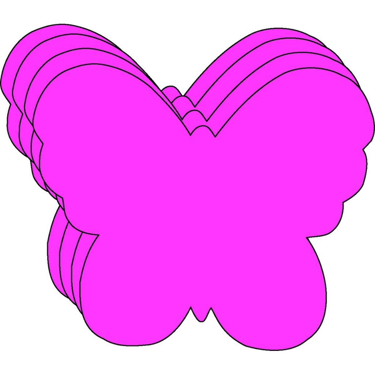 Picture of Creative Shapes Etc SE-7349 4.5 x 4 in. Small Single Color Foam Cut-Outs&#44; Butterfly - 15 Sheets per Pack