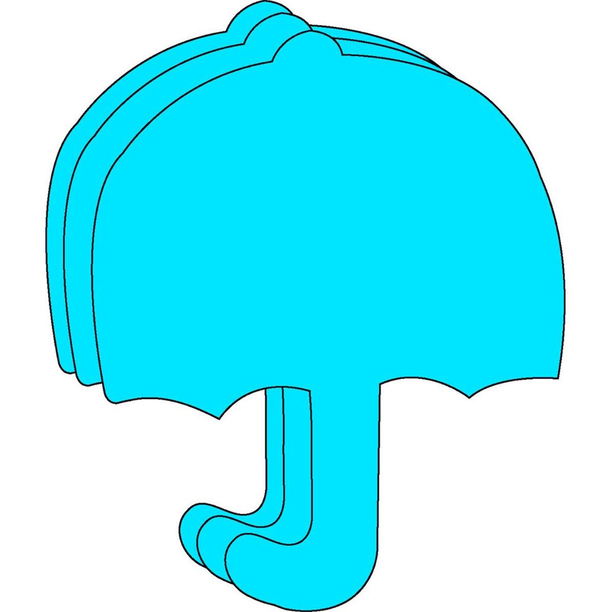 Picture of Creative Shapes Etc SE-7350 4.5 x 4 in. Small Single Color Foam Cut-Outs&#44; Umbrella - 15 Sheets per Pack