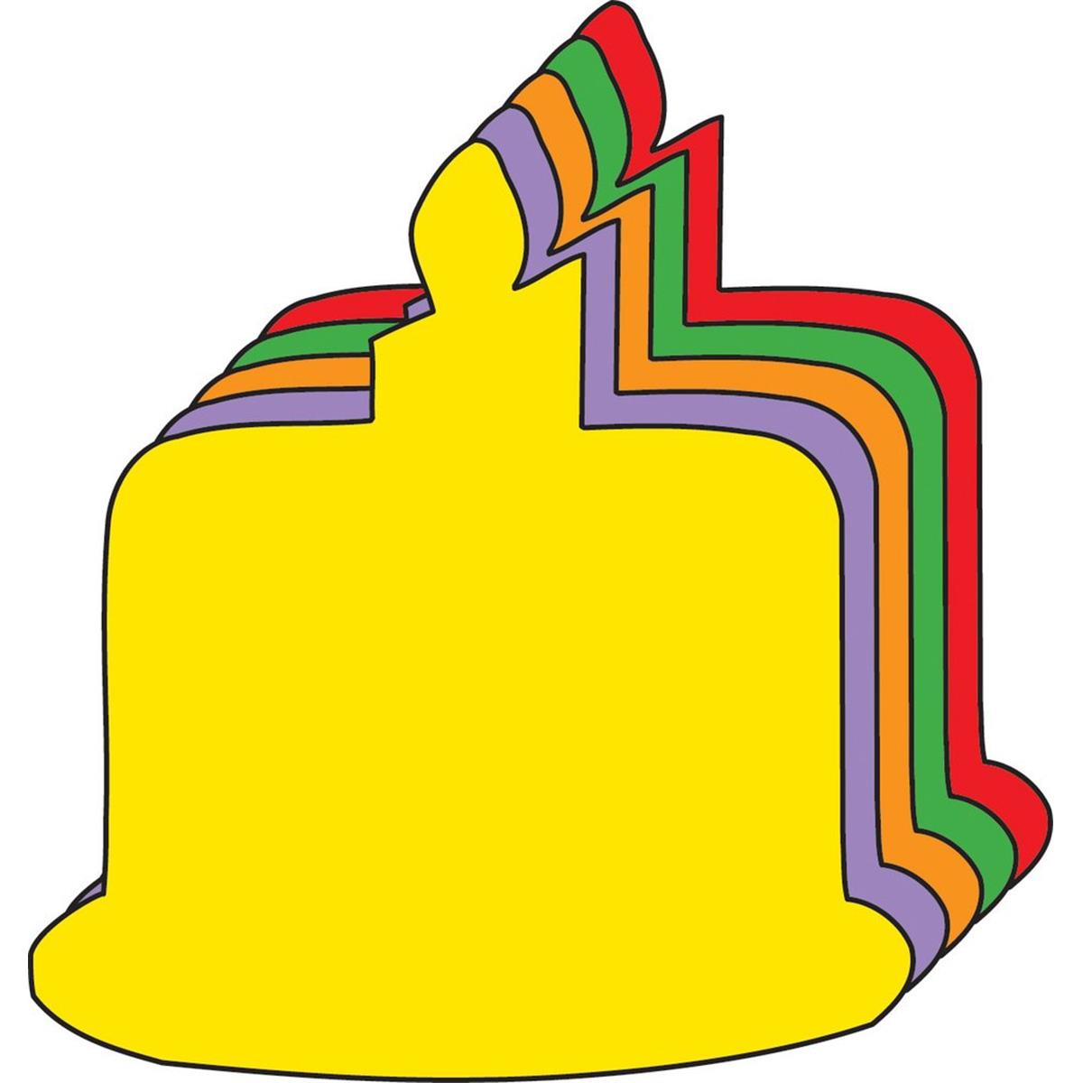 Picture of Creative Shapes Etc SE-7367 4.5 x 4 in. Small Assorted Color Foam Cut-Outs&#44; Birthday Cake - 15 Sheets per Pack