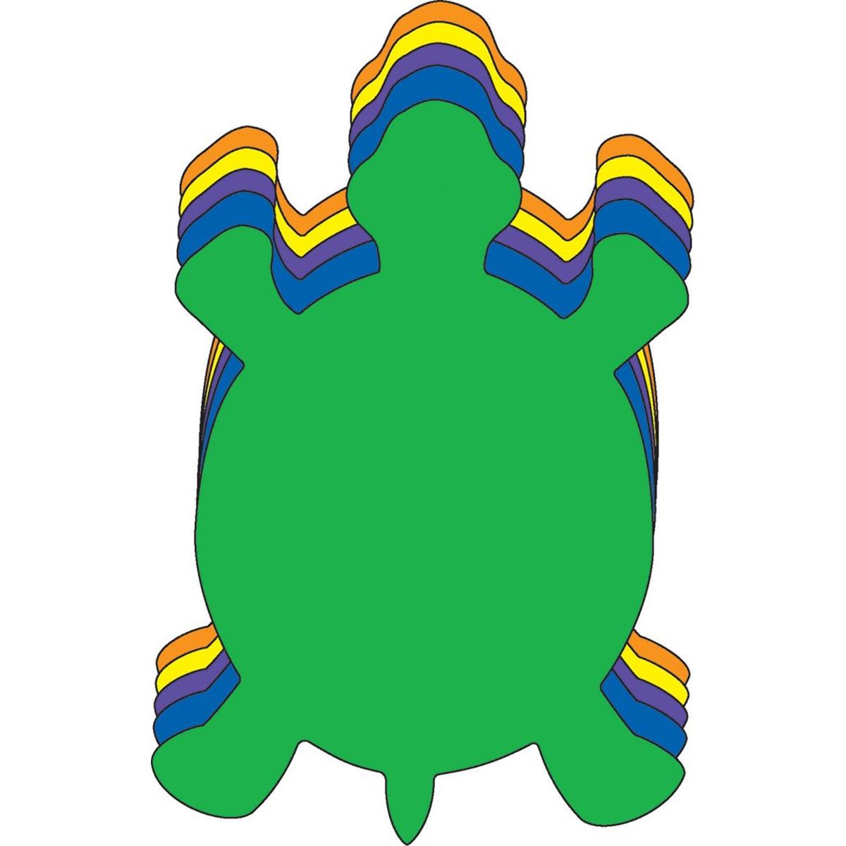 Picture of Creative Shapes Etc SE-7382 5.43 x 7.25 in. Small Assorted Color Foam Cut-Outs&#44; Turtle - 15 Sheets per Pack