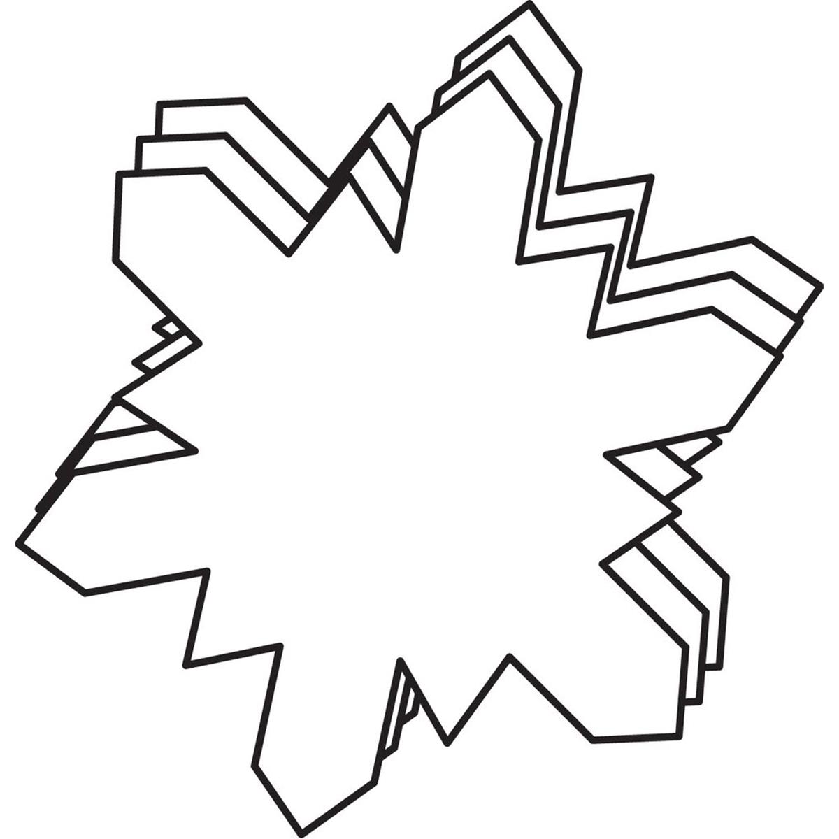 Large Snowflake Foam Cut-Outs - 6 x 7 in. - Pack of 15 Sheets