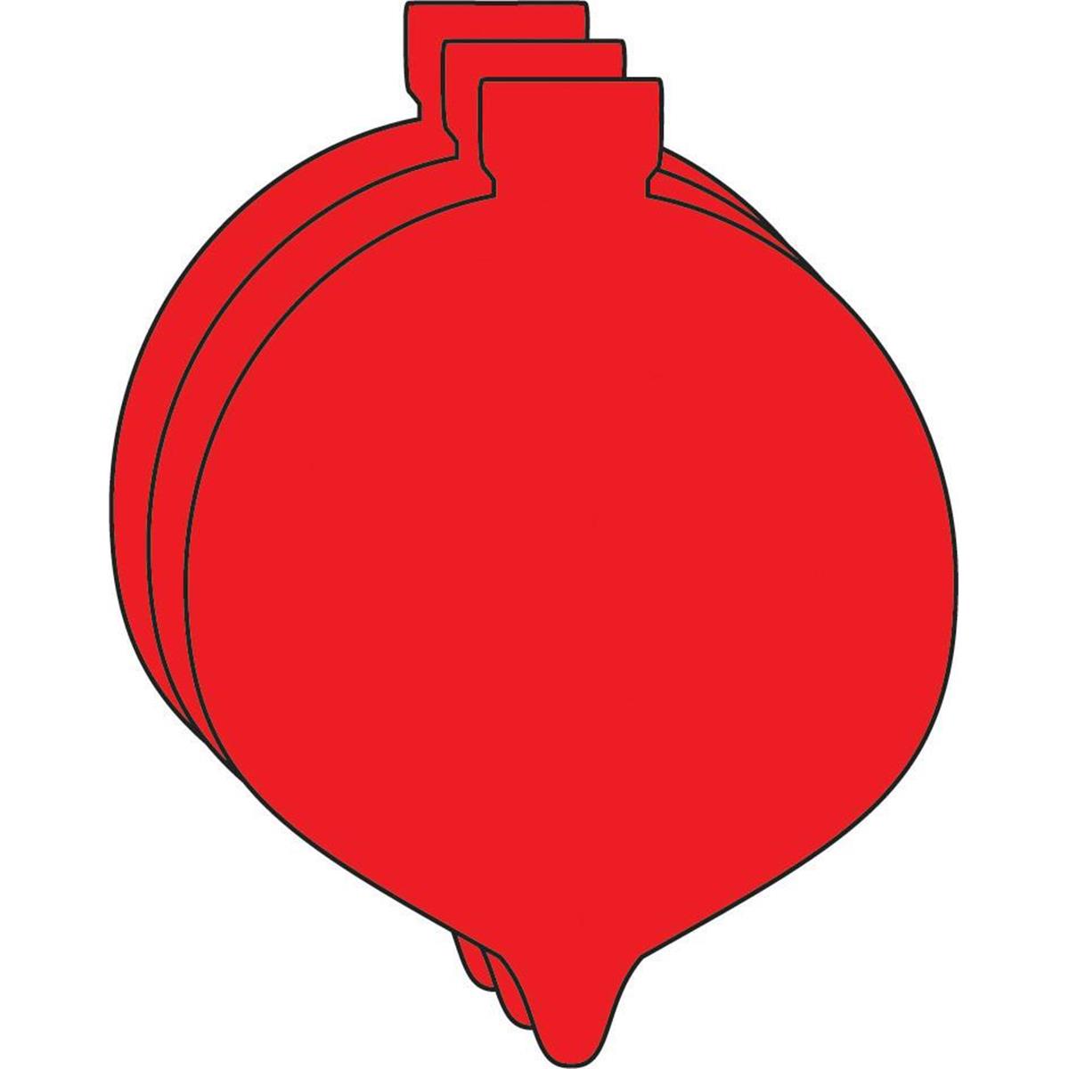 SE-7446 6 x 7 in. Large Single Color Foam Cut-Outs, Ornament - 15 Sheets per Pack
