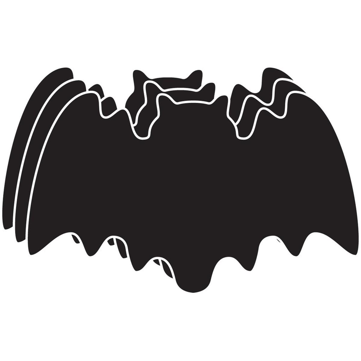 SE-7502 6 x 7 in. Large Single Color Foam Cut-Outs, Bat - 15 Sheets per Pack