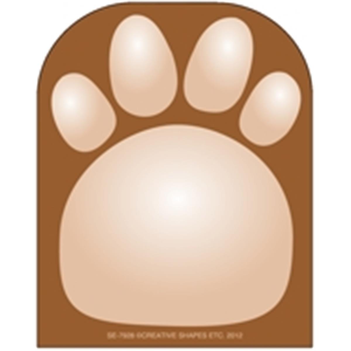 SE-7928 4.5 x 4 in. Mini Notepad, Paw Print - 35 Sheets per Pack