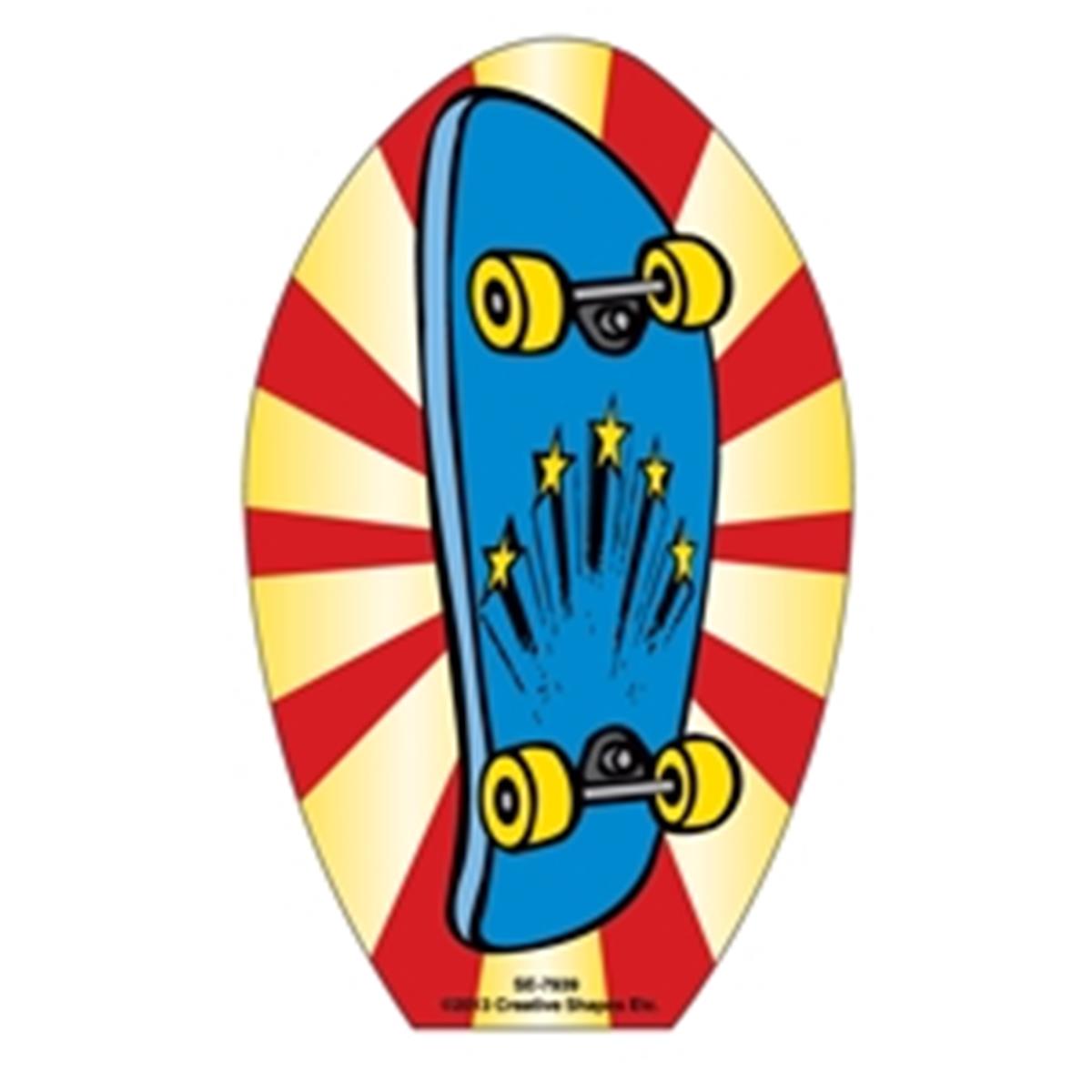 SE-7939 4.5 x 4 in. Mini Notepad, Skateboard - 35 Sheets per Pack