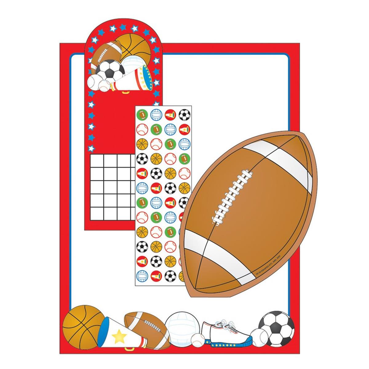 Picture of Creative Shapes Etc SE-7950 11 x 8.5 in. Stationery Set - Sports
