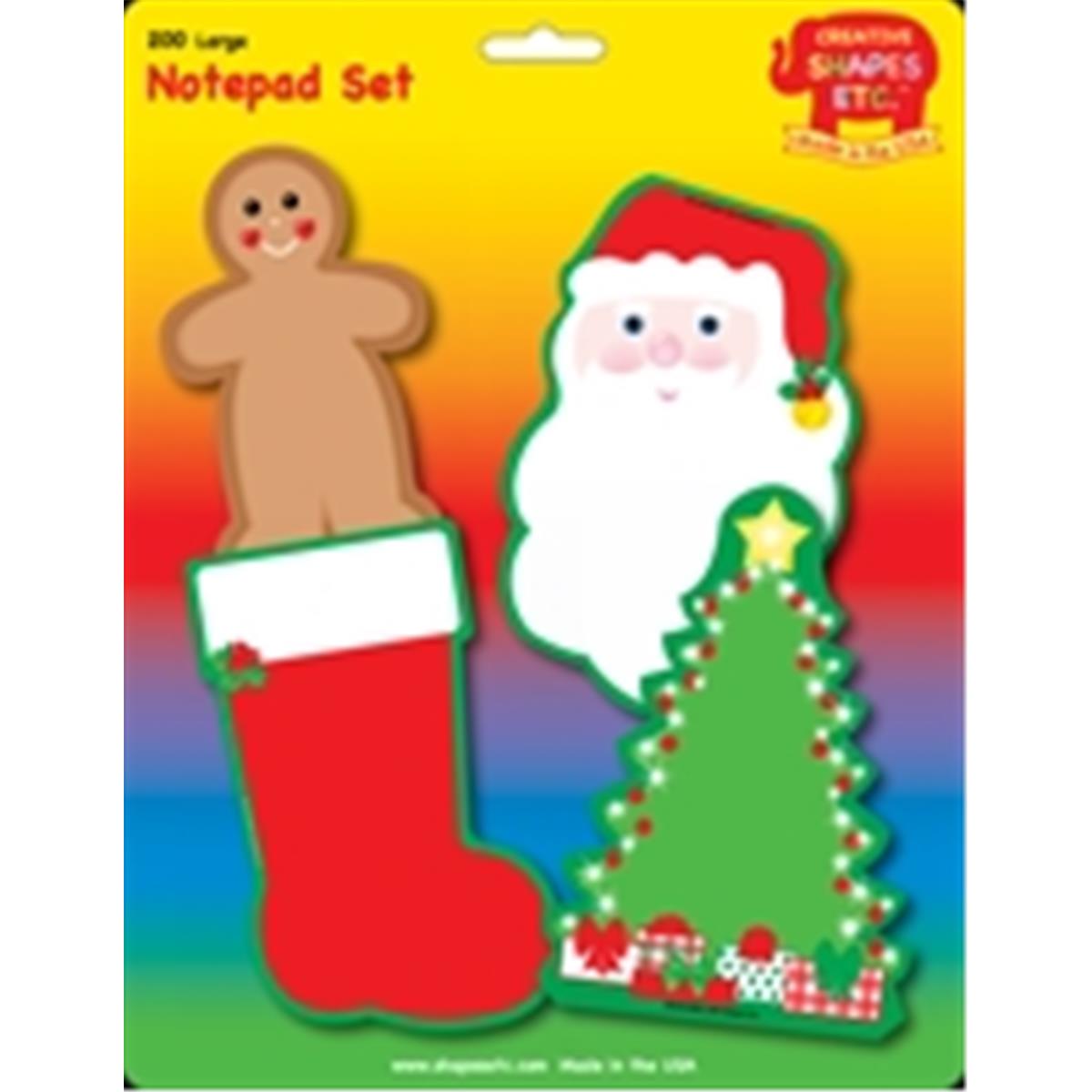 SE-7966 9 x 6 in. Large Notepad Set, December - 200 Sheets per Pack