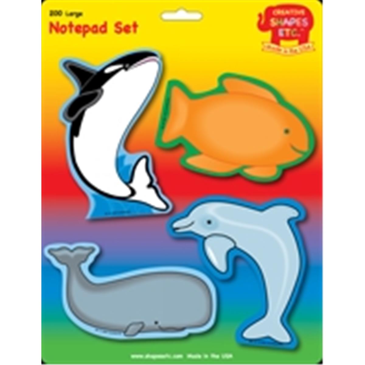 SE-7976 9 x 6 in. Large Notepad Set, Ocean - 200 Sheets per Pack