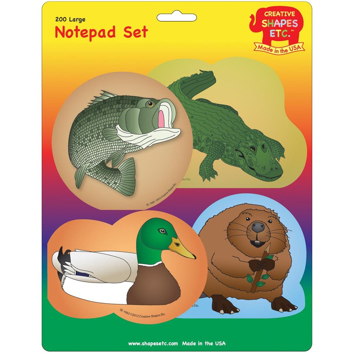 SE-7994 9 x 6 in. Large Notepad Set, In Season-Water - 200 Sheets per Pack