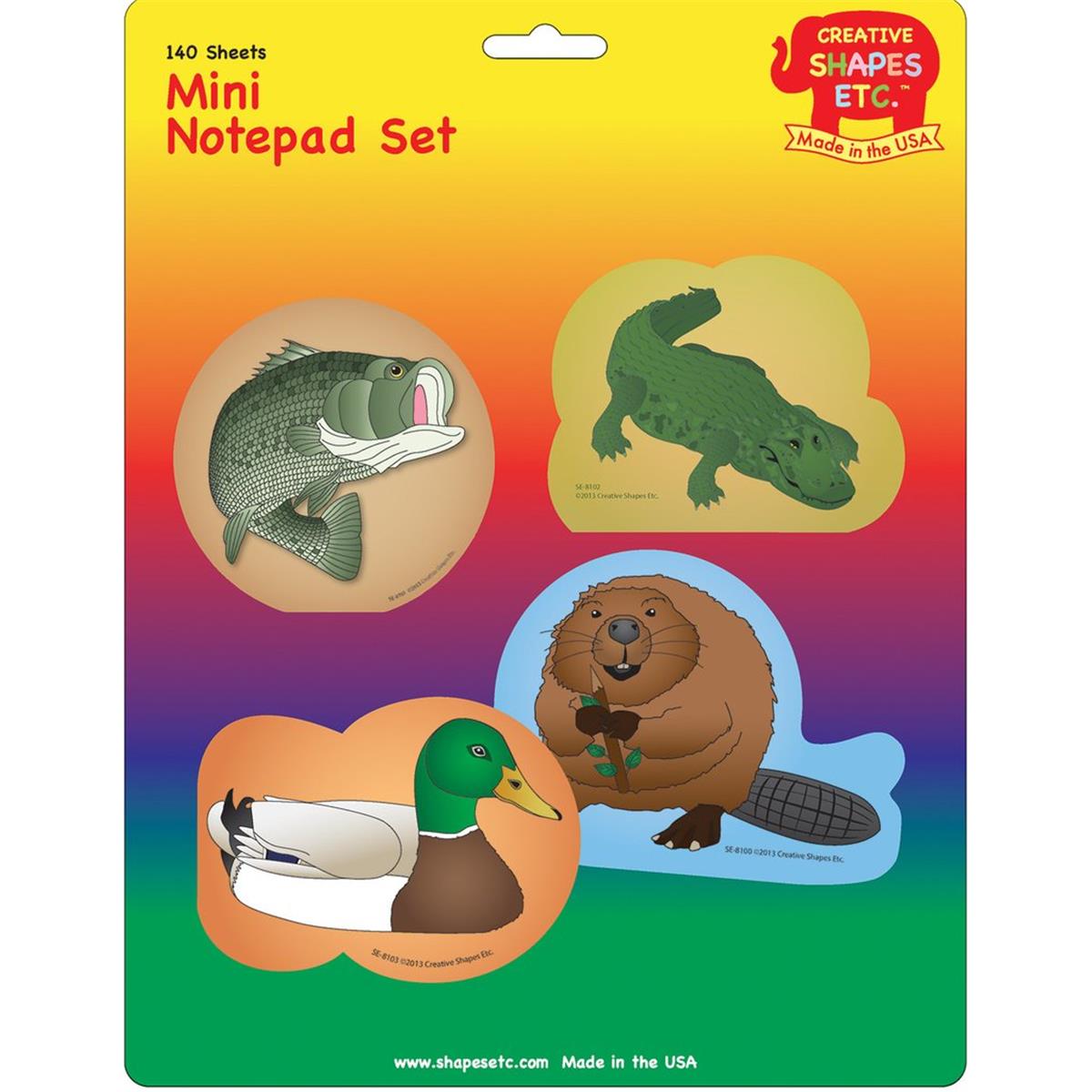 SE-7995 4.5 x 4 in. Mini Notepad Set, In Season-Water - 140 Sheets per Pack