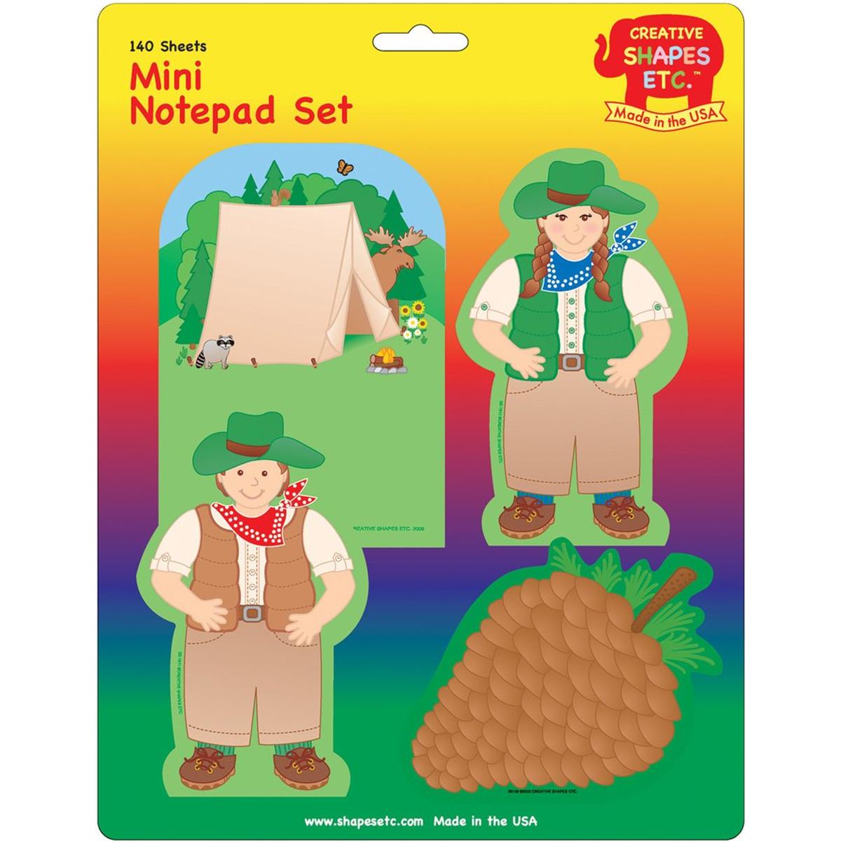 SE-7999 4.5 x 4 in. Mini Notepad Set, Camping - 140 Sheets per Pack