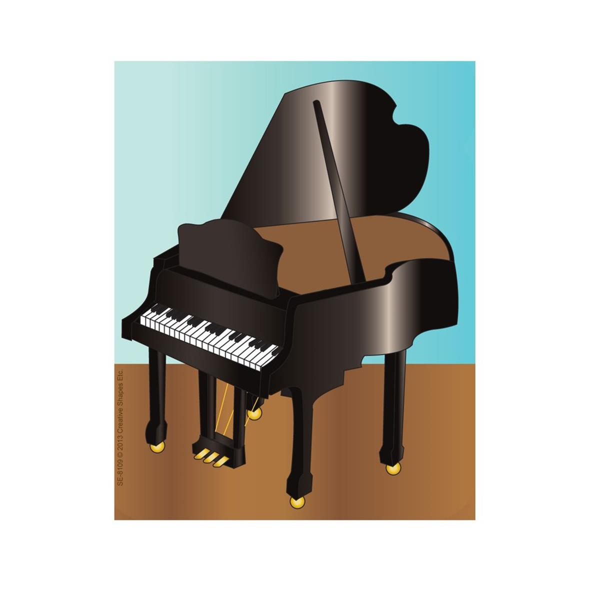 SE-8109 4.5 x 4 in. Mini Notepad, Piano - 35 Sheets per Pack