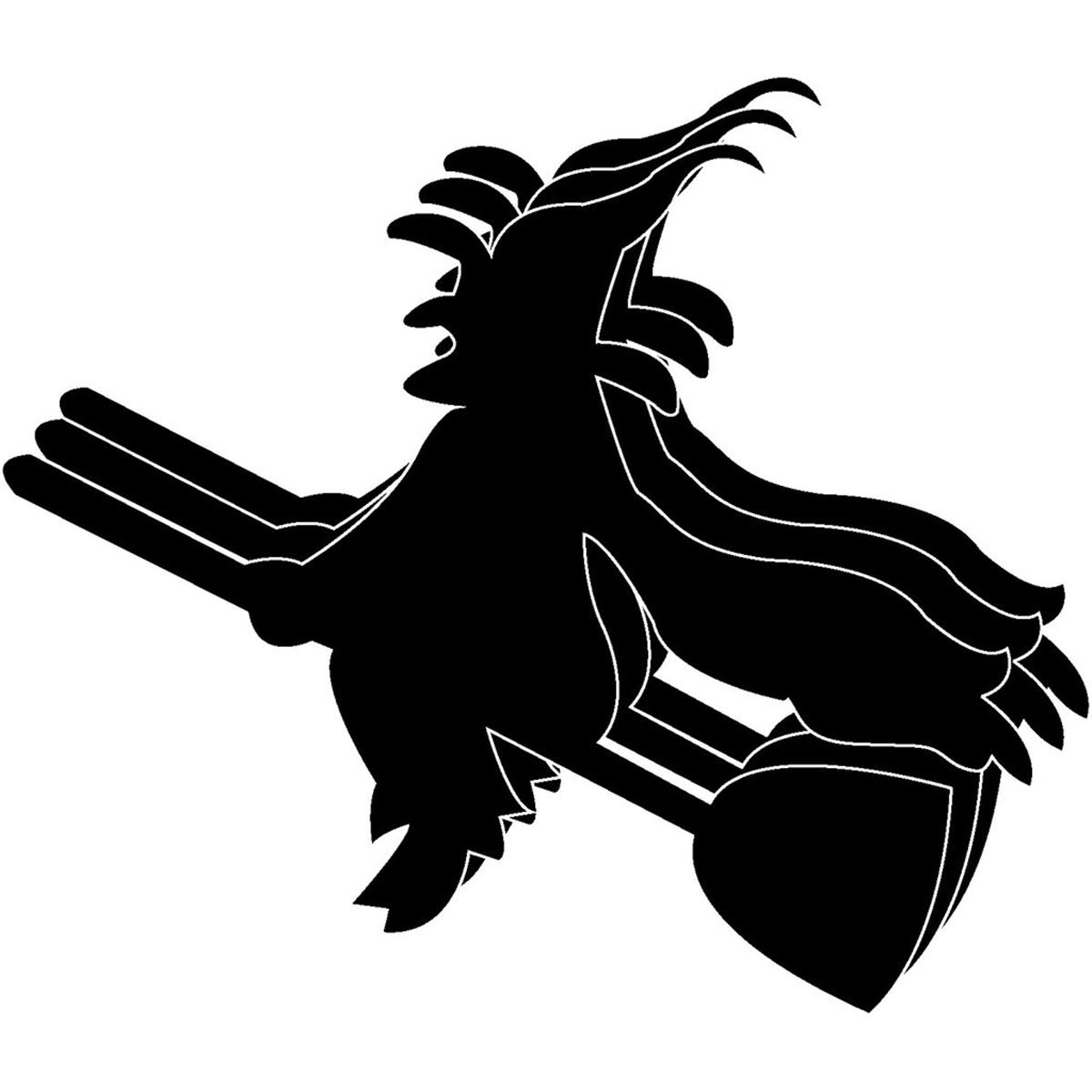 SE-8222 6 x 7 in. Large Single Color Creative Cut-Out, Witch - 31 Sheets per Pack