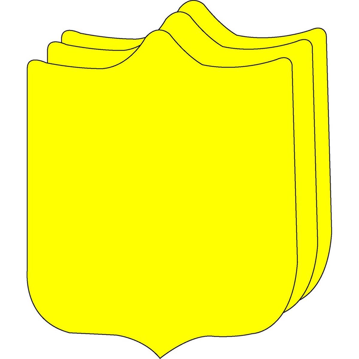 SE-8225 6 x 7 in. Large Single Color Creative Cut-Out, Badge - 31 Sheets per Pack
