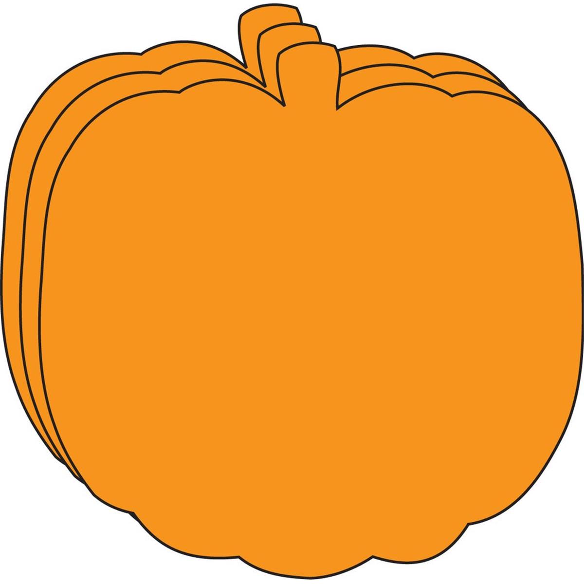 SE-8229 6 x 7 in. Large Single Color Creative Cut-Out, Pumpkin - 31 Sheets per Pack
