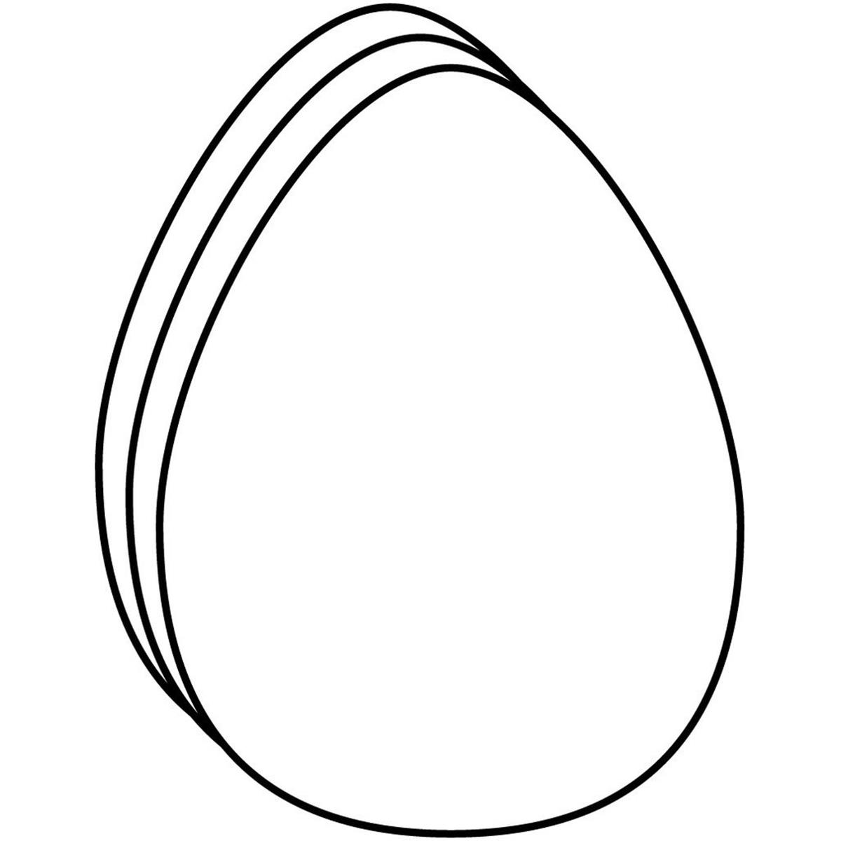 SE-8266 6 x 7 in. Large Single Color Creative Cut-Out, Egg - 31 Sheets per Pack
