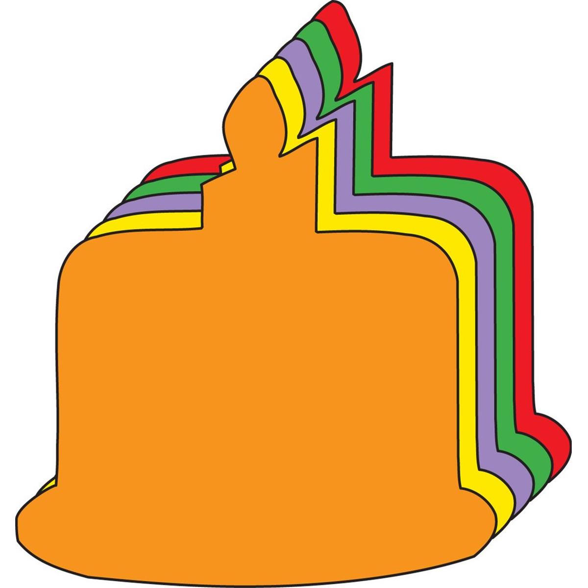 SE-8500 6 x 7 in. Large Assorted Creative Cut-Out, Birthday Cake - 31 Sheets per Pack