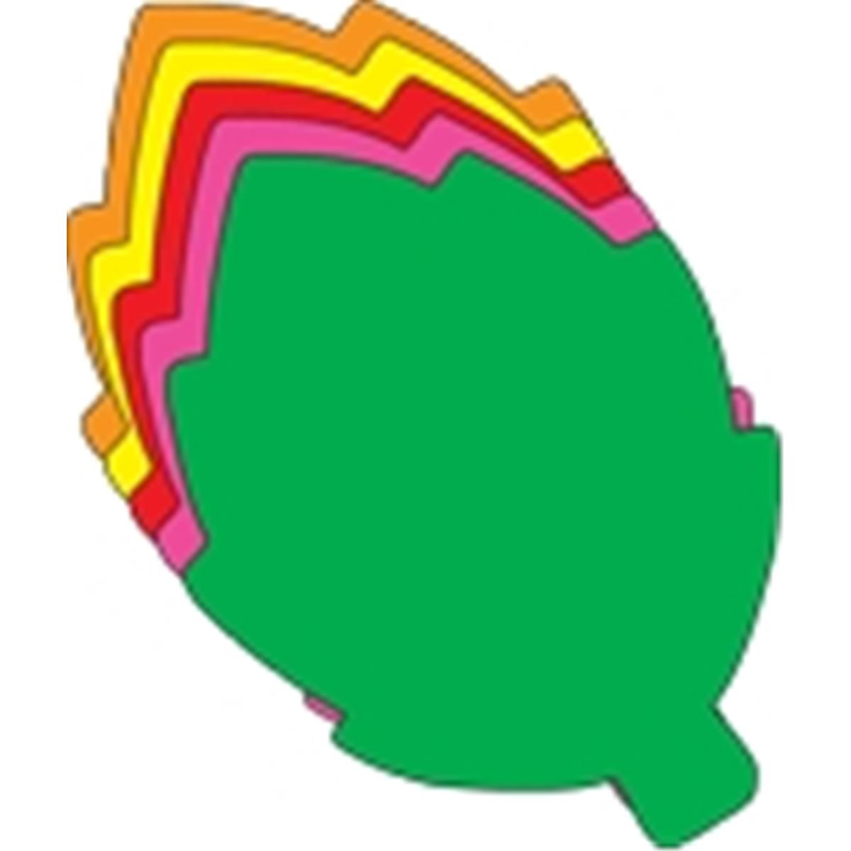 SE-8506 6 x 7 in. Large Assorted Creative Cut-Out, Leaf - 31 Sheets per Pack