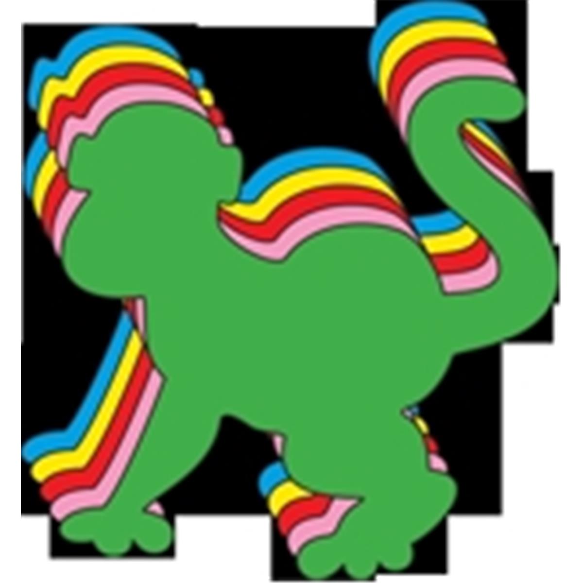 SE-8523 6 x 7 in. Large Assorted Creative Cut-Out, Monkey - 31 Sheets per Pack