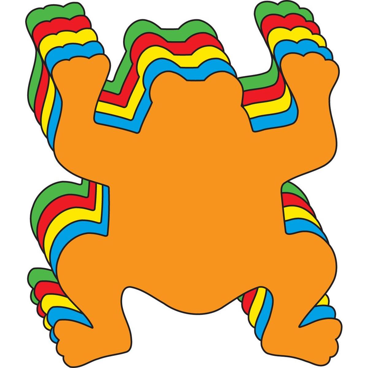 SE-8524 6 x 7 in. Large Assorted Creative Cut-Out, Frog - 31 Sheets per Pack