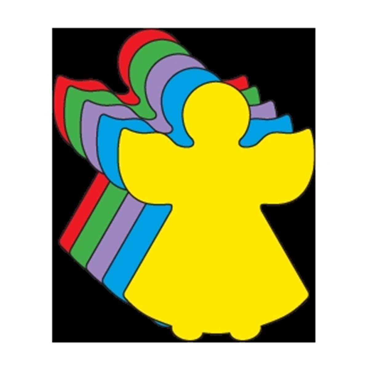 SE-8533 6 x 7 in. Large Assorted Creative Cut-Out, Angel - 31 Sheets per Pack