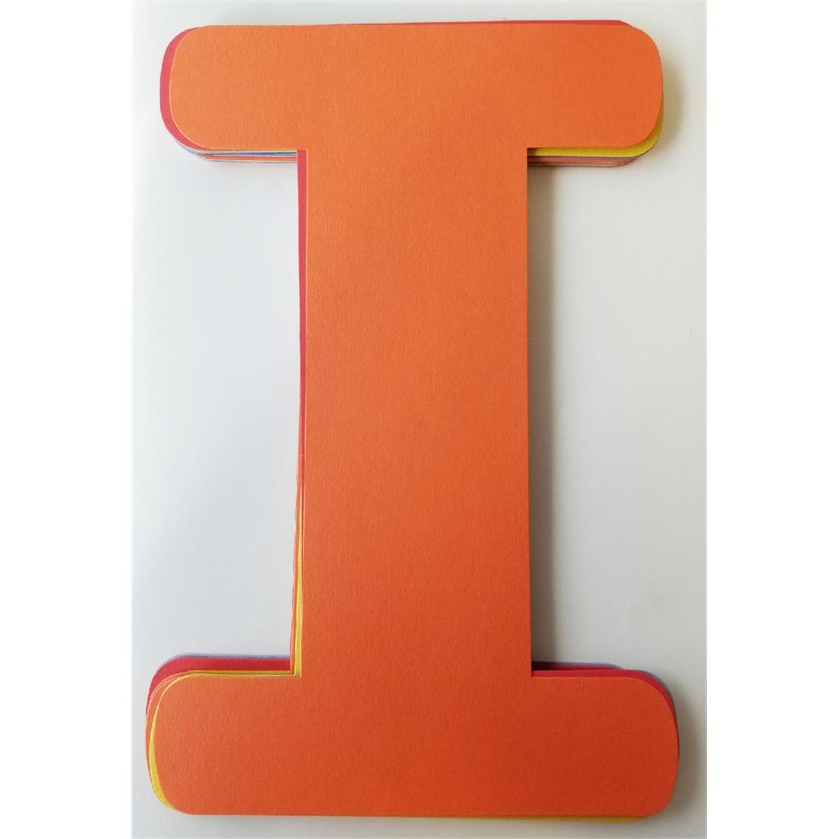 SE-8536 6 x 7 in. Large Single Color Cut-Out, Capital Letter I - 31 Sheets per Pack