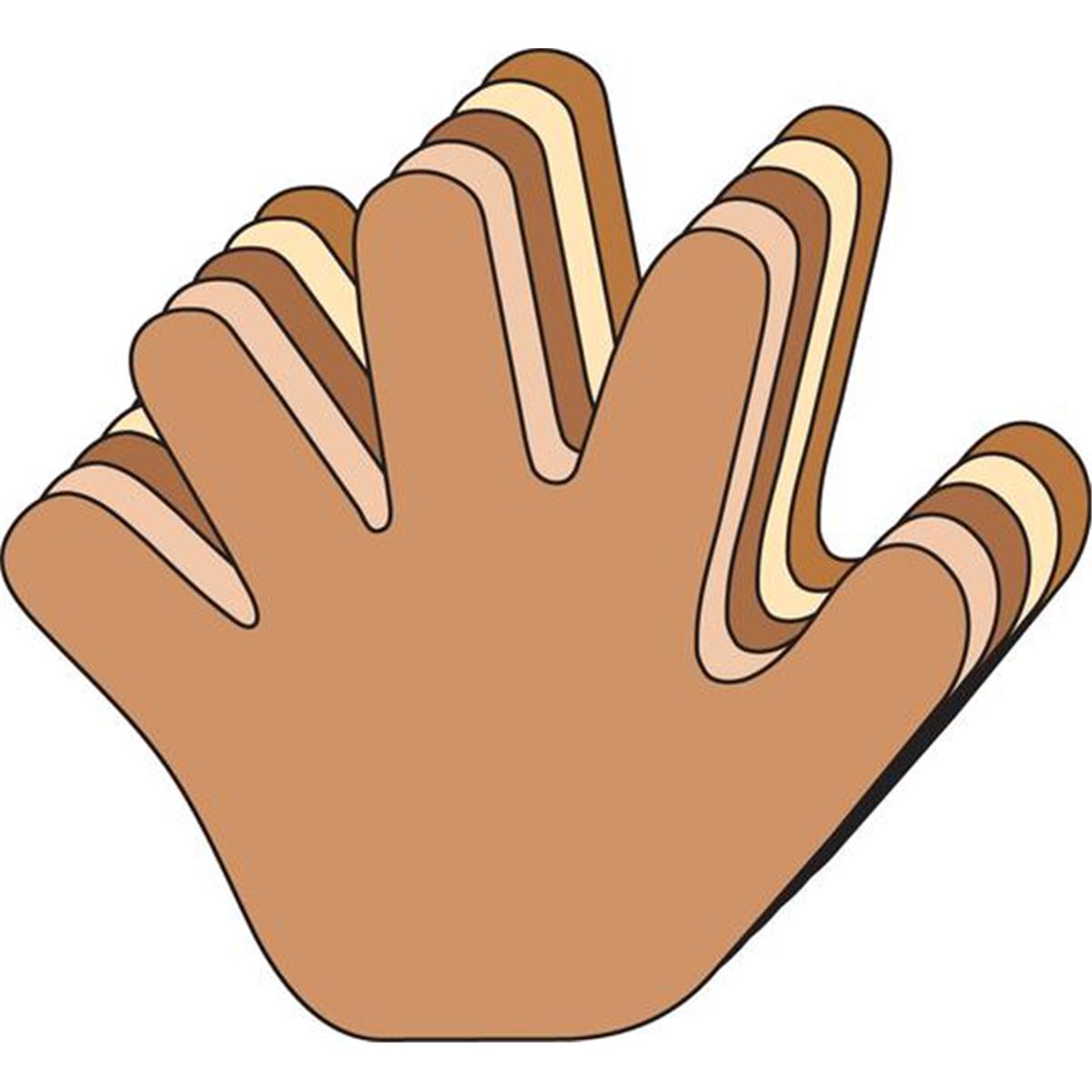 SE-8601 6 x 7 in. Large Multicultural Creative Cut-Out, Hand - 31 Sheets per Pack