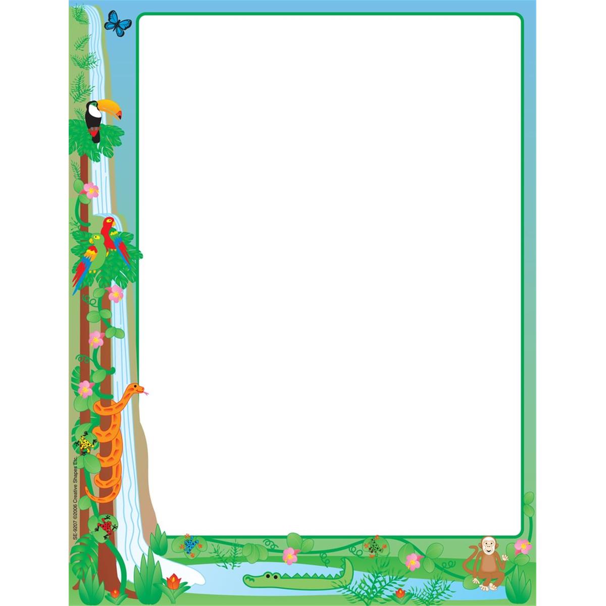 Picture of Creative Shapes Etc SE-9207 8.5 x 11 in. Designer Paper&#44; Rainforest - 50 Sheets per Pack