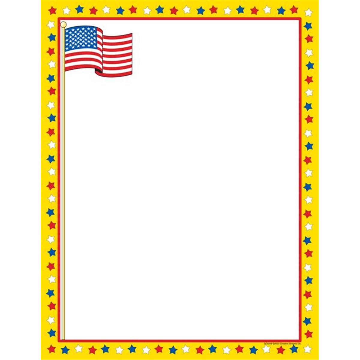 Picture of Creative Shapes Etc SE-9209 8.5 x 11 in. Designer Paper&#44; Patriotic - 50 Sheets per Pack