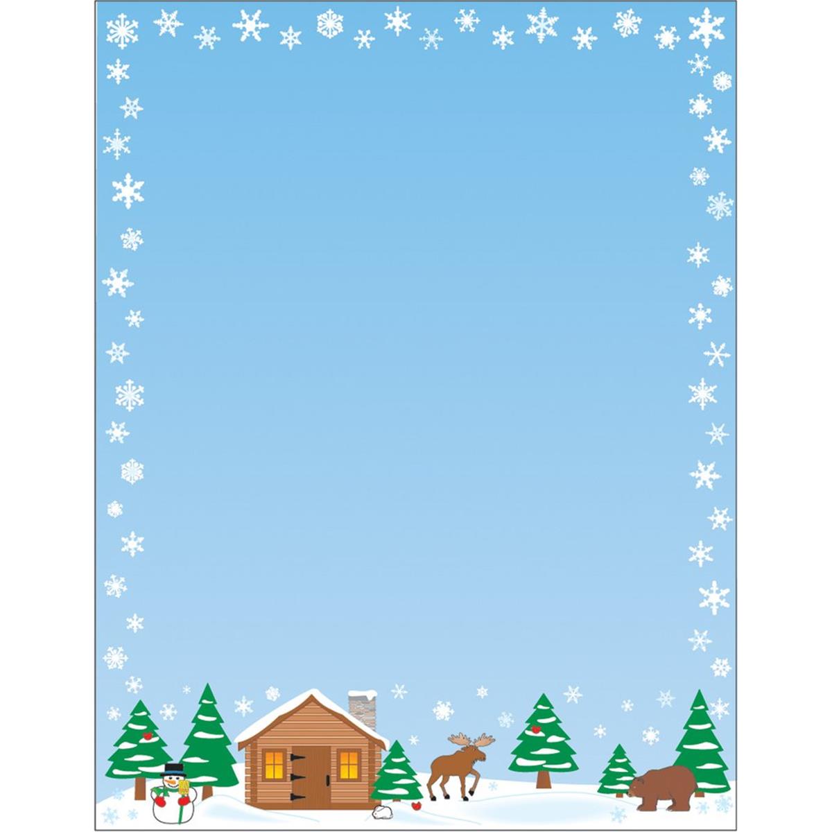 Picture of Creative Shapes Etc SE-9211 8.5 x 11 in. Designer Paper&#44; Winter - 50 Sheets per Pack